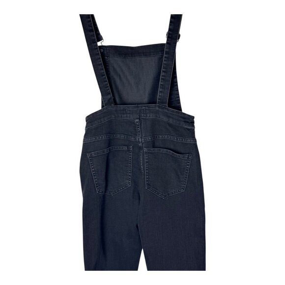 Madewell Overalls Women XS Washed Black Luna Denim Skinny Gothic Grunge Outdoor - Picture 5 of 11